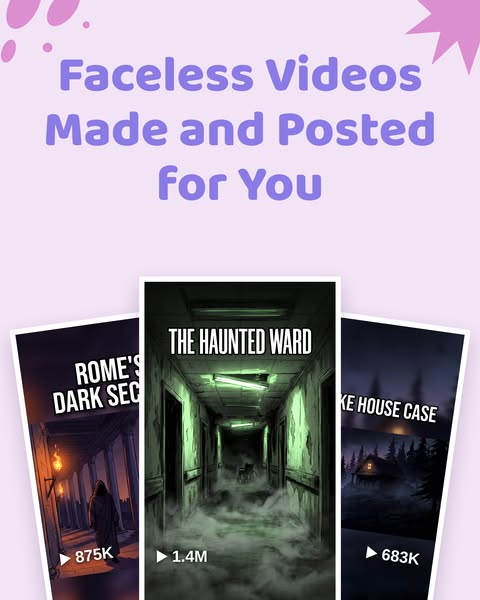 Generate AI Faceless Videos
