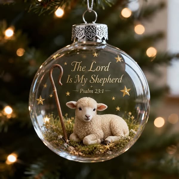 Psalms Scripture Christmas Ornament