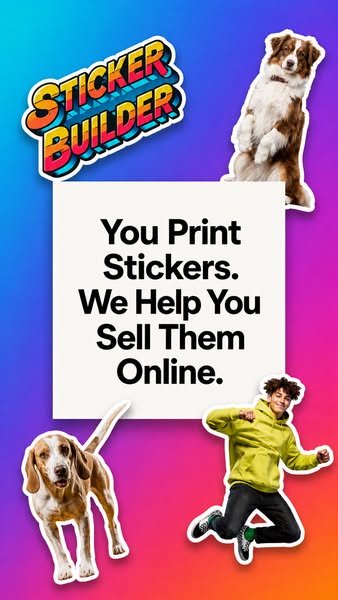 Turn your printing expertise into an online sales channel that accepts custom sticker orders around the clock.