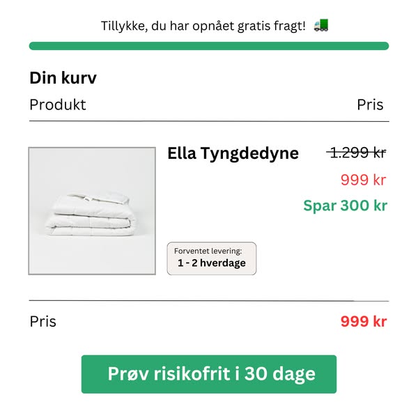 Ella Tyngdedyne™ til trætte hverdagshelte