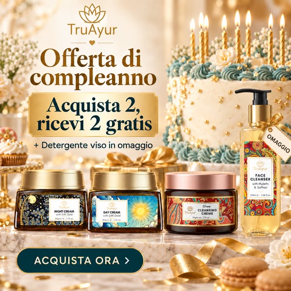Acquista 2 prodotti, ne ricevi 2 in omaggio + un detergente viso gratuito