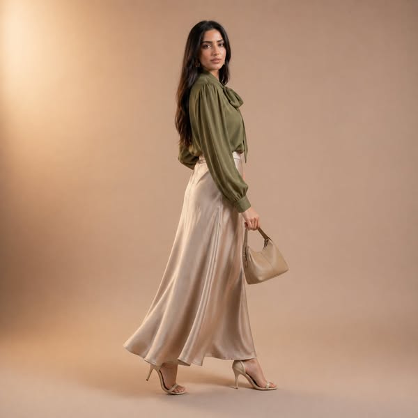 Satijnen Silky Rok-€25