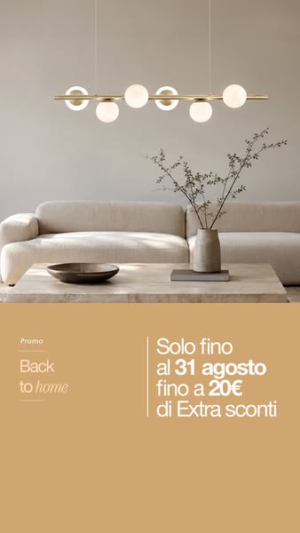 Extra sconti su luci da interno