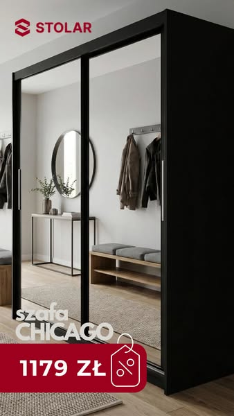 Szafa Chicago 180 z Lustrem