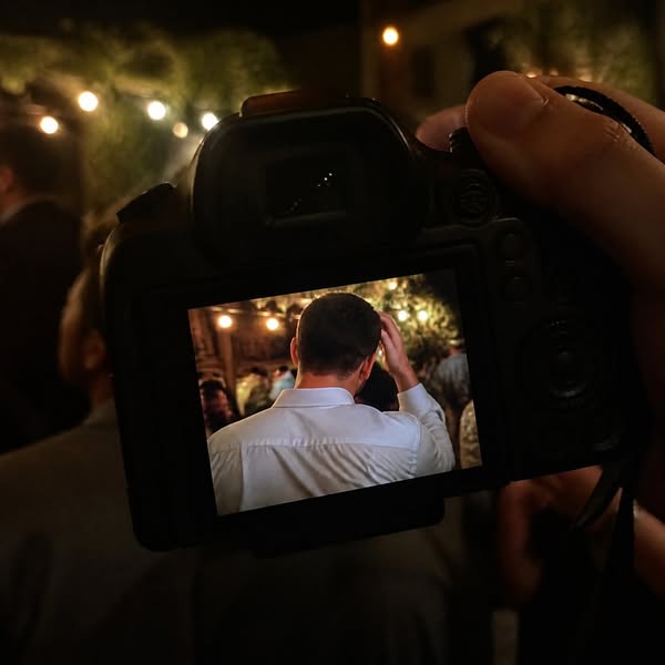 The groom's hair lasted till midnight