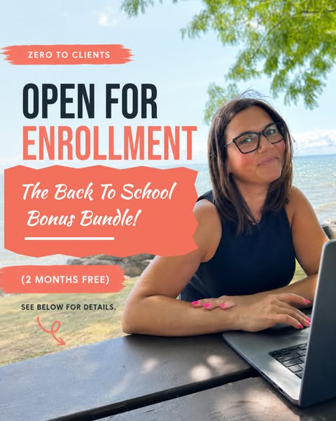 Zero To Clients Fall Enrollment Is Open
