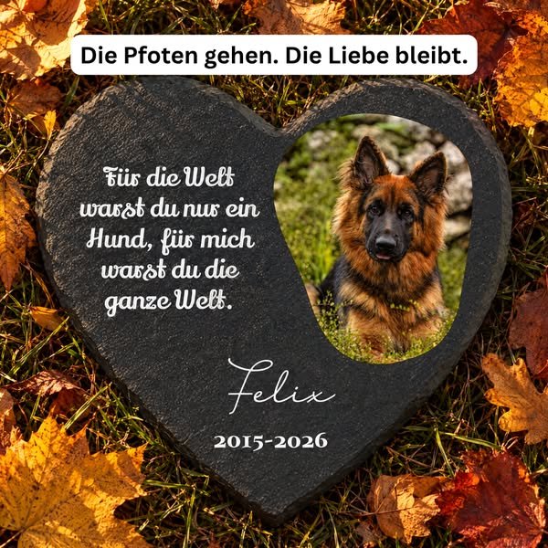 Personalisiertes Andenken an deinen Hund