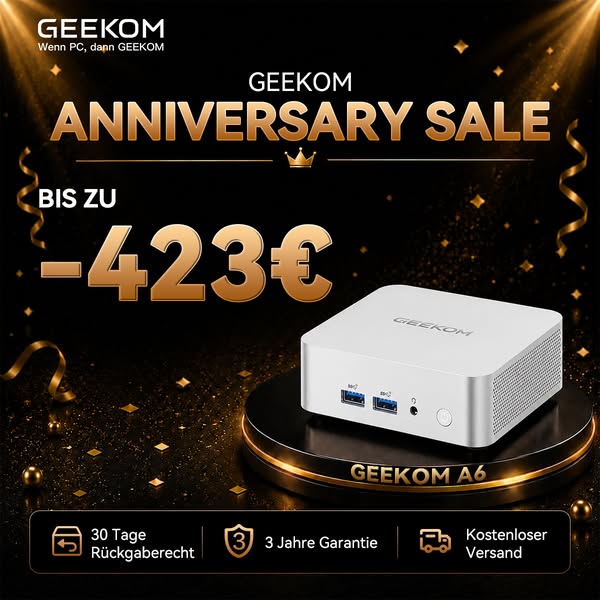 GEEKOM Jubiläumsfeier: 20+ Jahre Innovation!