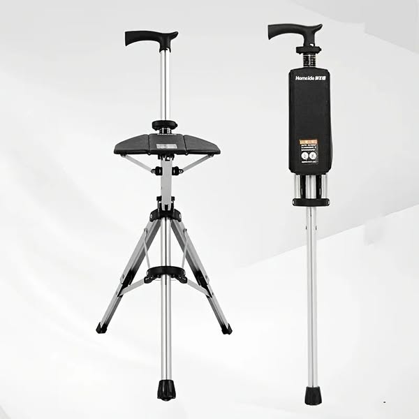 Clearance price $29.98Folding stool with crutchesBEST GIFT FOR ELDERLY PEOPLE