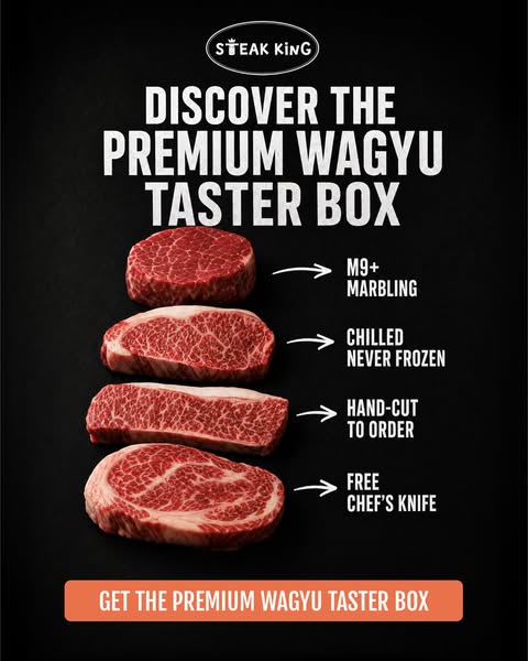 Try Premium Wagyu + FREE Chef's Knife