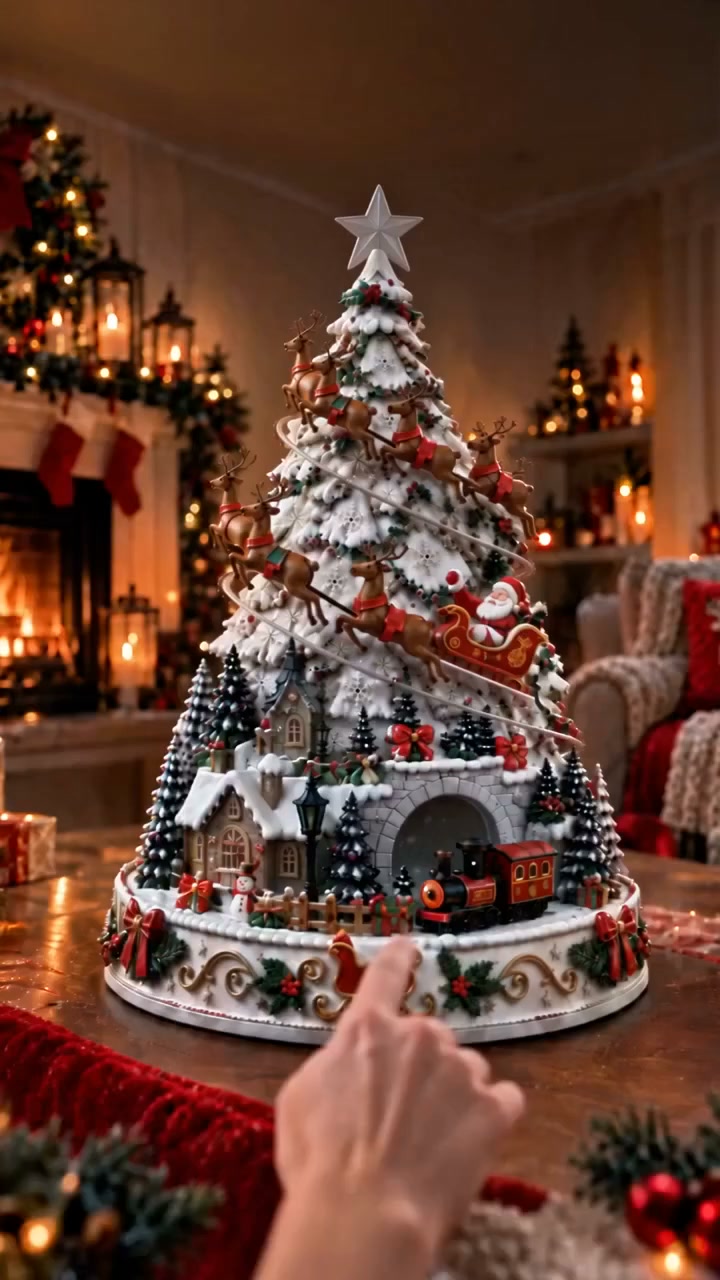 Christmas Village Projection Centerpiece