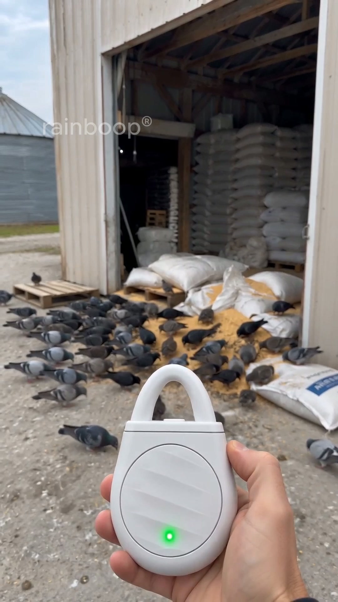 Portable Ultrasonic Bird Repellent Keychain