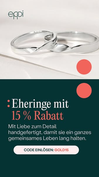 Eheringe mit 15 % Rabatt