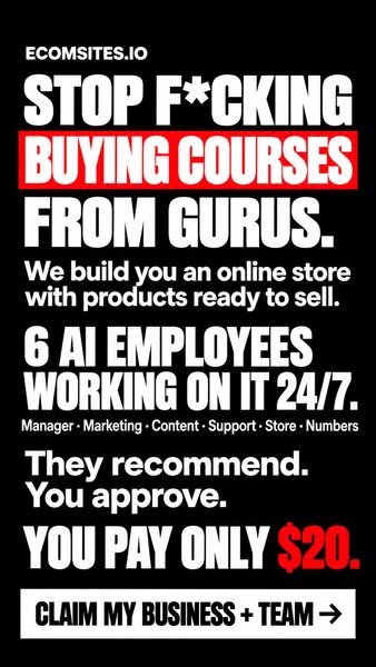 Your $20 Store in 24 Hours + 6 AI Employees