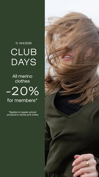 20% off for Merino Club members