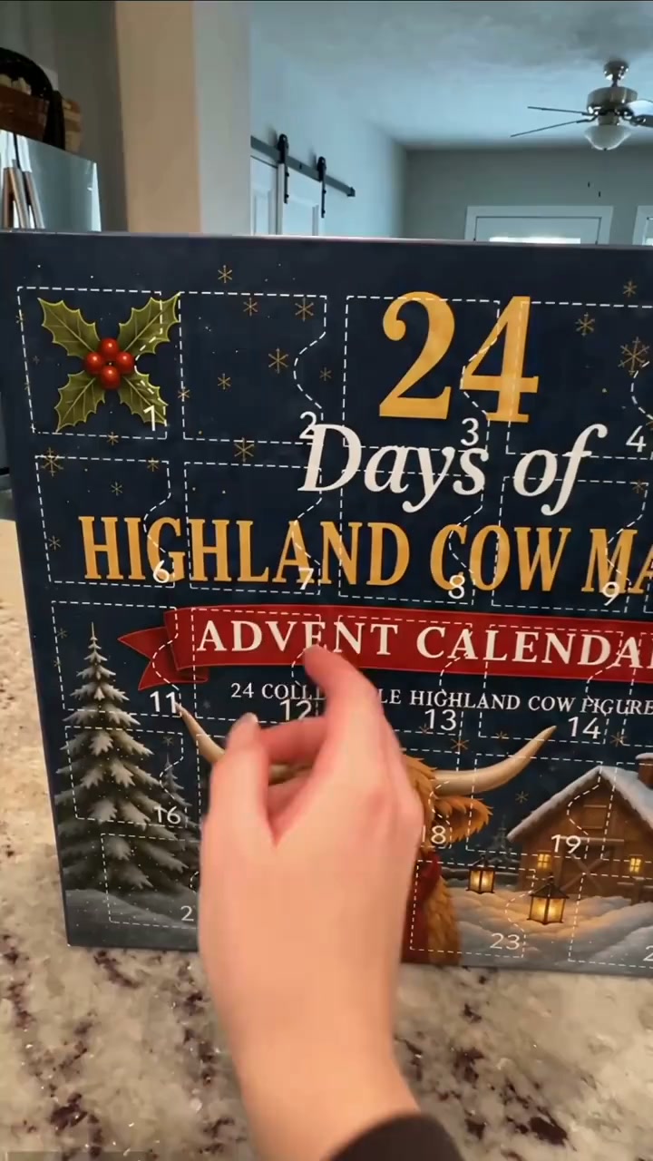 24 Days of Highland Cow Magic Advent Calenda