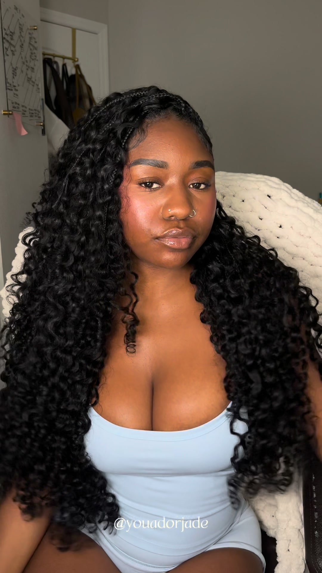 20 inch 4 packs Miracle Knots Burmese Curly Crochet Hair