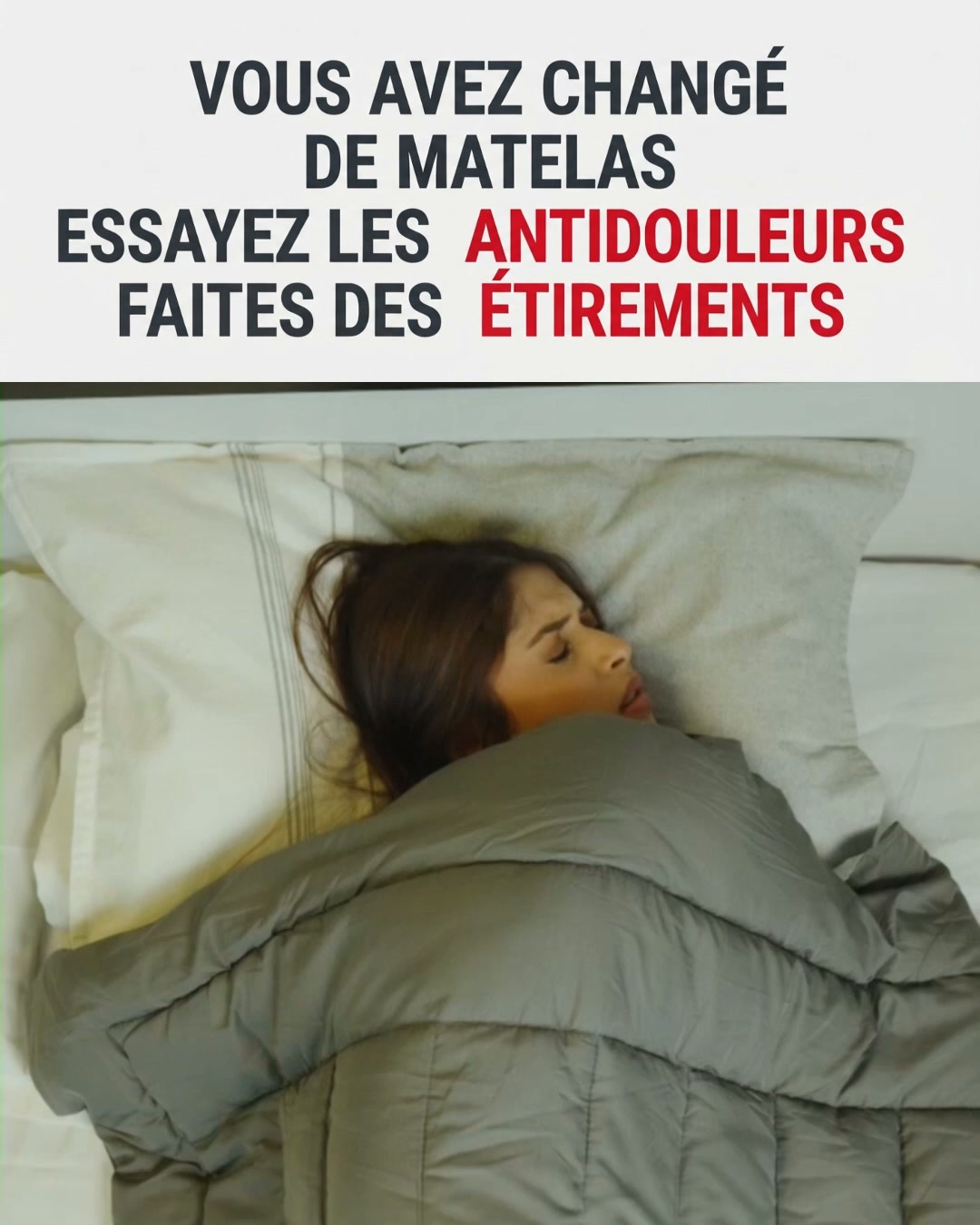 Votre matelas n’est peut-être pas le problème