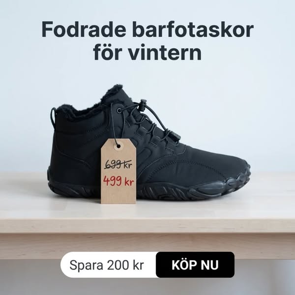 Fodrade barfotaskor - höst & vinter