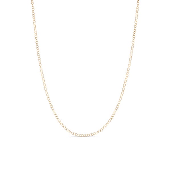 9ct Solid Gold Round Curb Chain Necklace