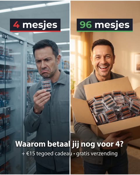 96 mesjes + €15 cadeau