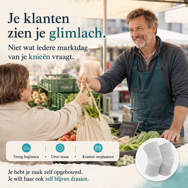 Blijf sterk achter je kraam