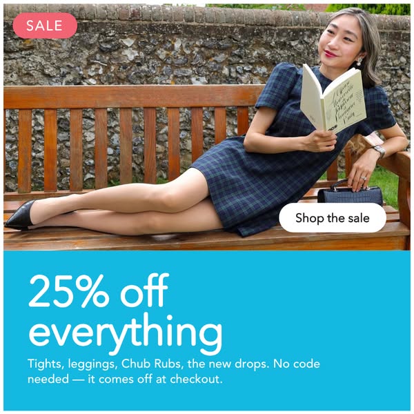 No codes needed: Enjoy 25% off sitewide.