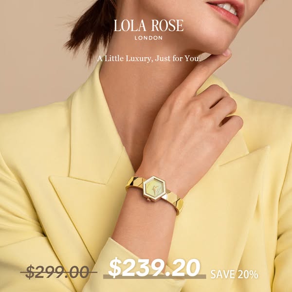 Lola Rose Women's Green Onyx Watch – Honeycomb Dial & Elegance