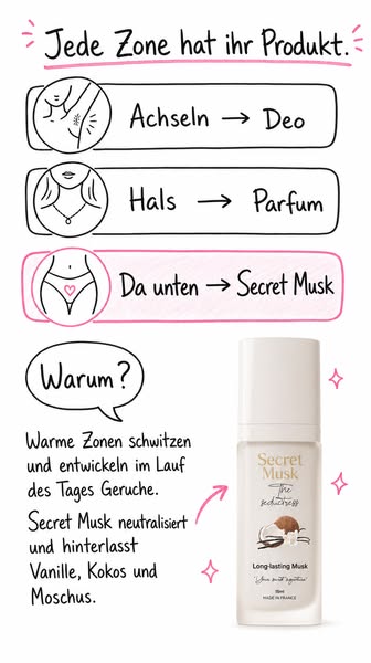 Gut riechen. Auch da unten.