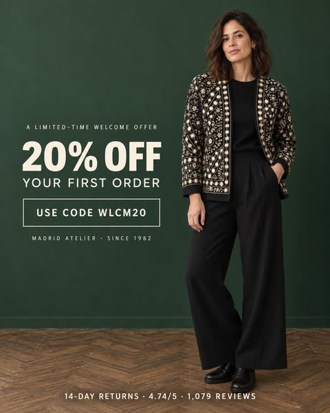 20% off your first order