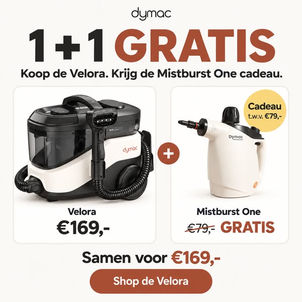Nu met gratis stoomreiniger