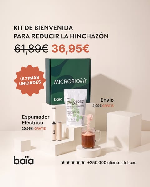 Prueba ya el Microbiotic + Espumador Gratis