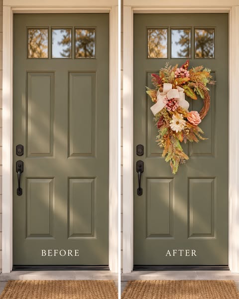A Fresh Take on Fall Wreaths