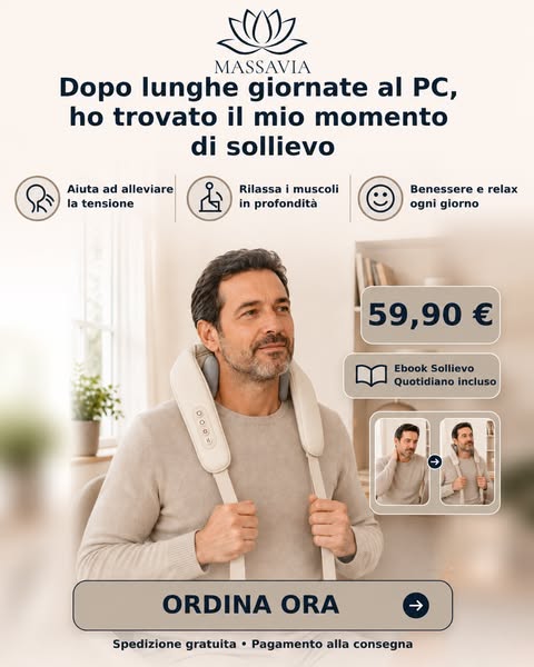 Rilassa collo e spalle a casa