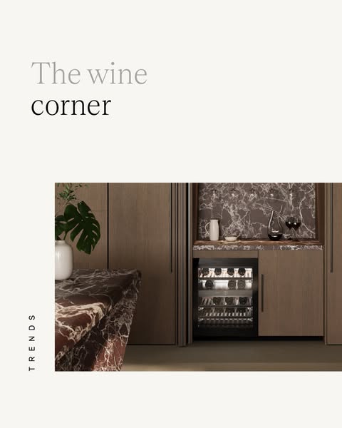 Wine becomes part of the design: creating a dedicated space in the kitchen - Magazine Zecchinon