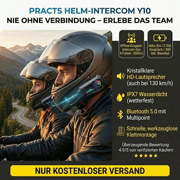 Premium-Sound im Helm, gemacht für die Straße