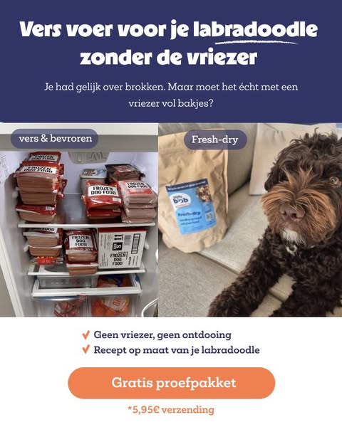 Gratis proefzak voor je labradoodle