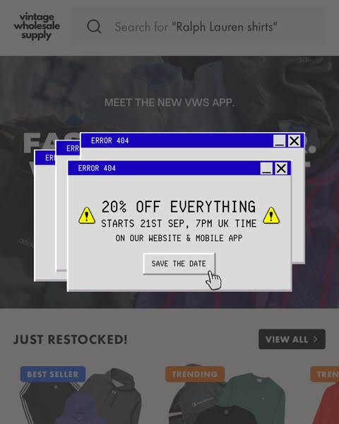 20% OFF | Vintage Wholesale Supply