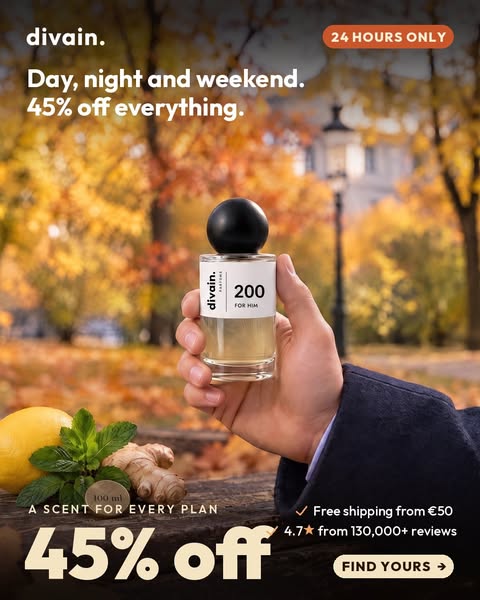 45% on all perfumes