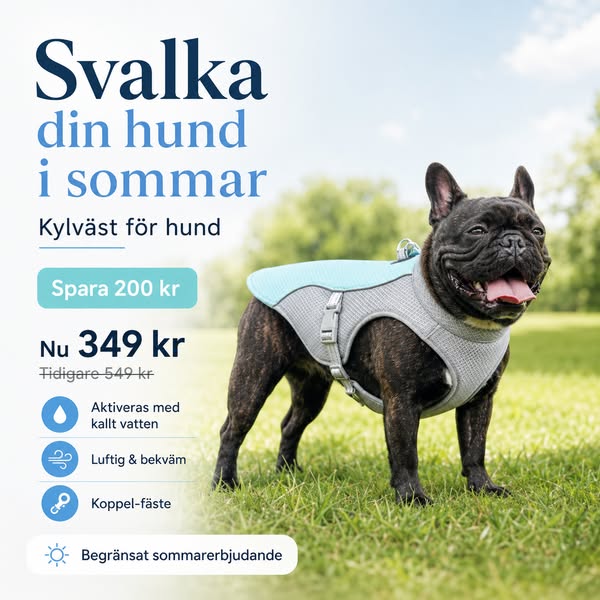 Kylväst för varma dagar – nu 200 kr rabatt.