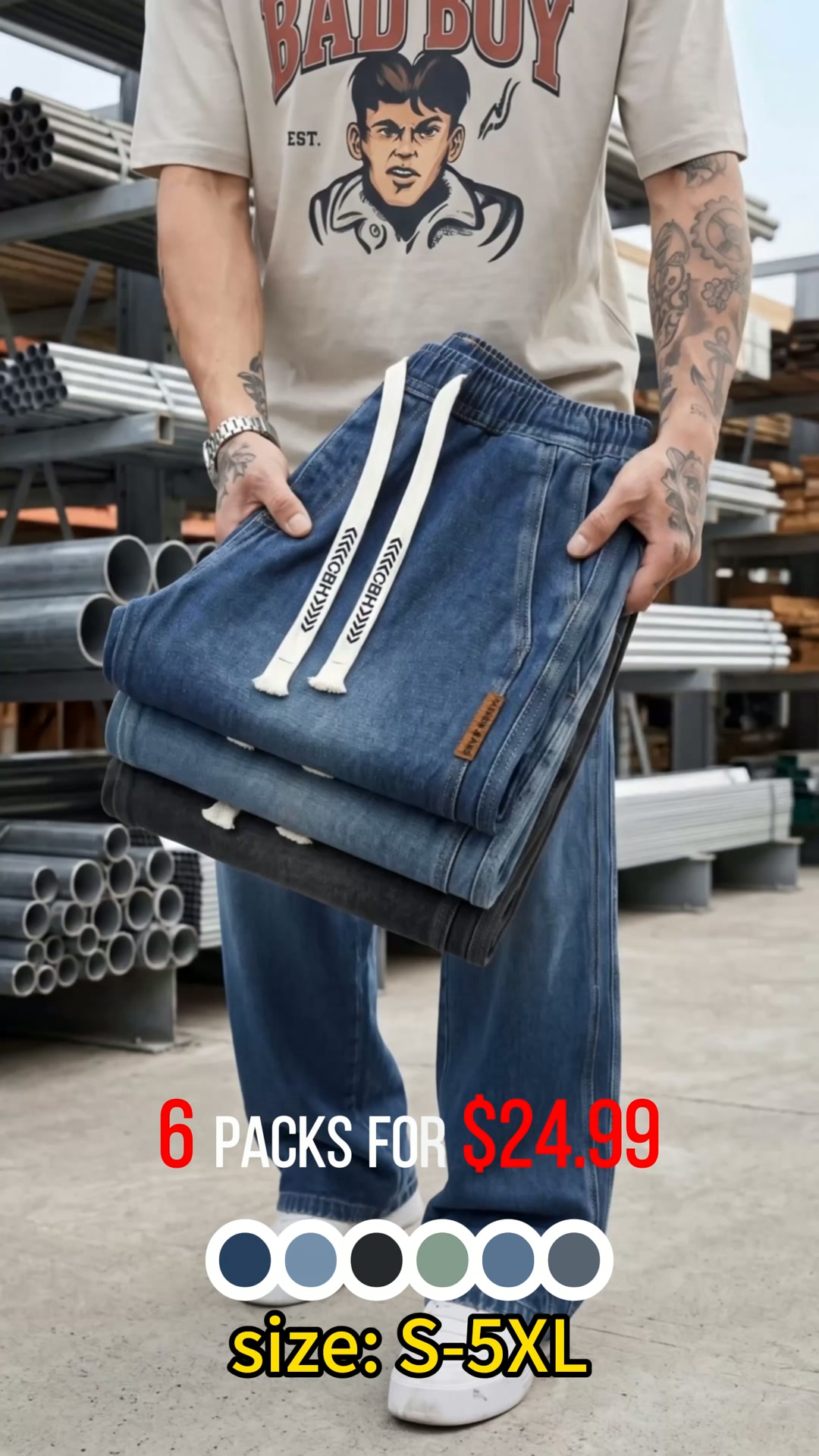 6-PACK JEANS — ONLY $24.99!