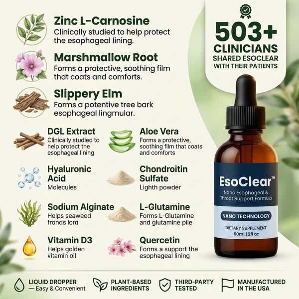 EsoClear Nano Esophageal & Throat Support Formula