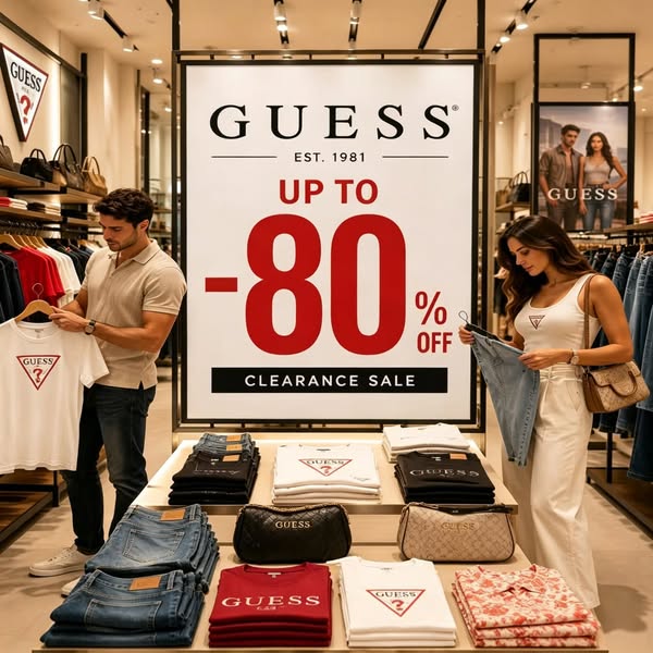 UP TO 80% OFF AUTHENTIC GUESS