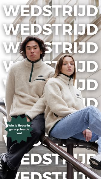 Win een lokaal gemaakte fleece in gerecycleerde wol