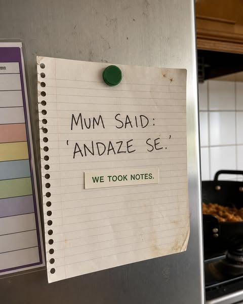 She said andaze se