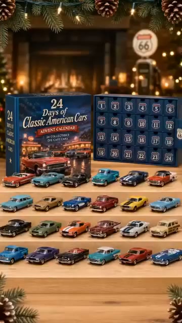 24 Days Classic American Cars Advent Calendar