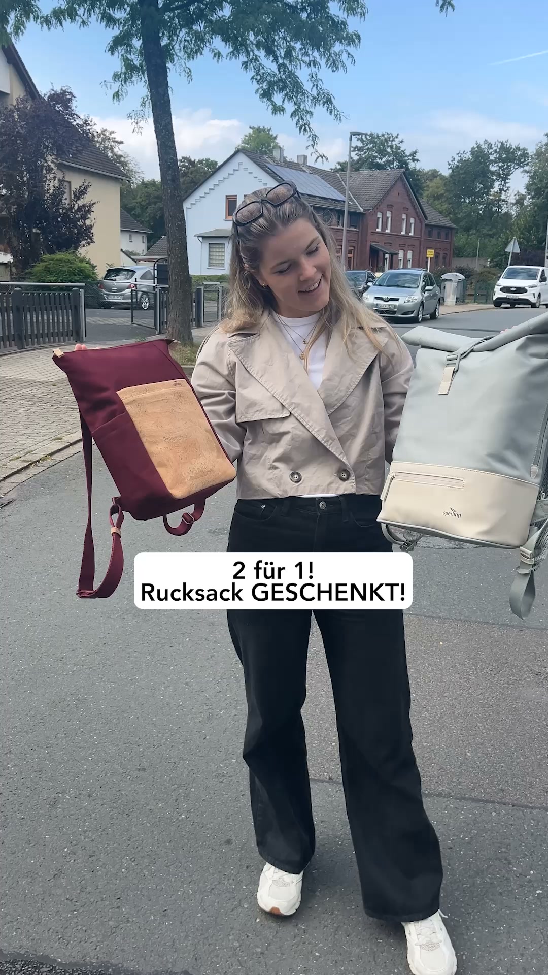 2in1-Rucksack geschenkt