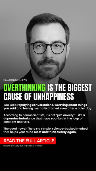 Overthinking Is The Biggest Cause Of Unhappiness