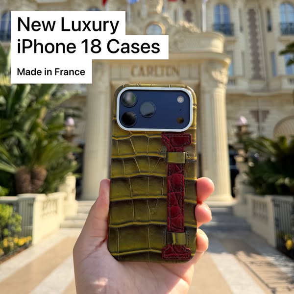 NEW IN: Luxury Leather iPhone 18 Cases
