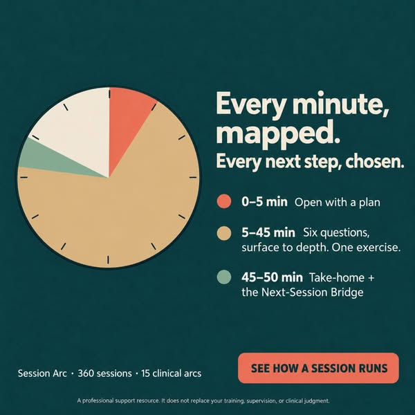Session Arc — 360 Ready-to-Run Therapy Sessions (15 Clinical Arcs)